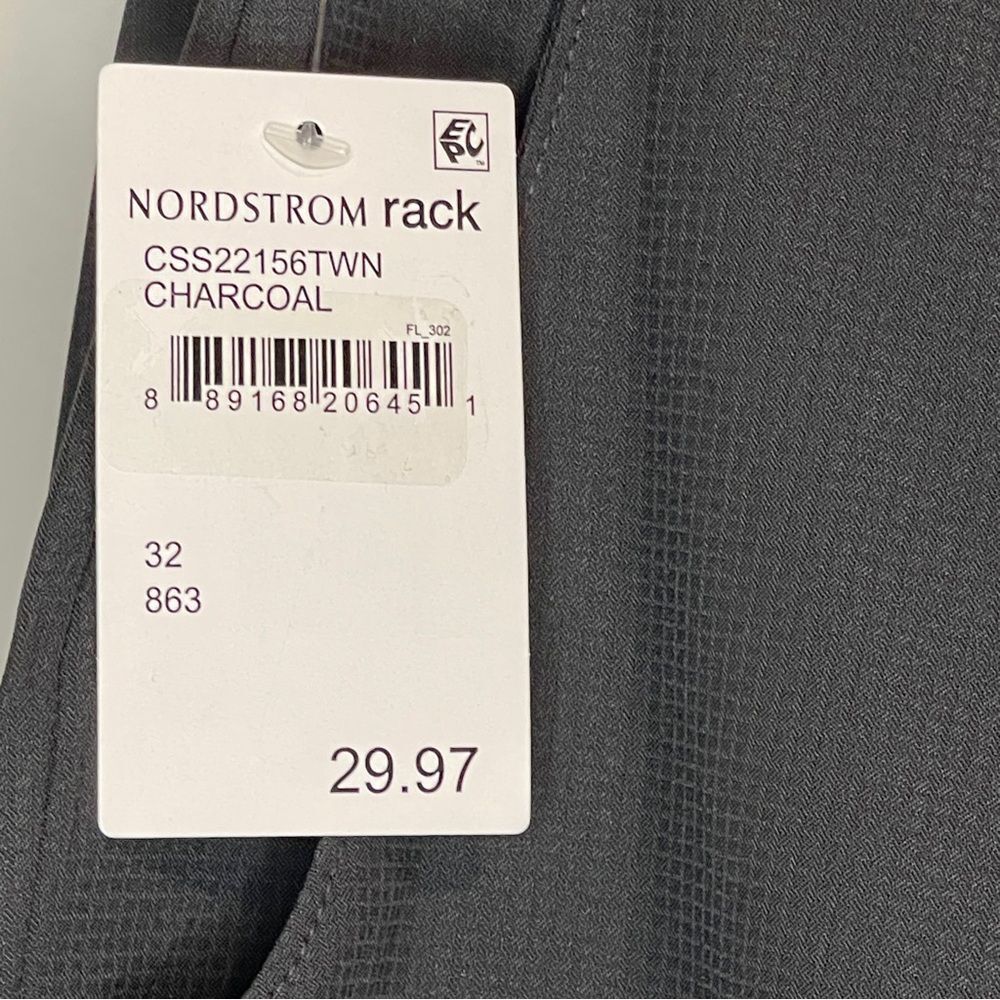 COASTAORO Men’s Nordstrom Newport Walking Shorts Charcoal Gray - Picture 7 of 7